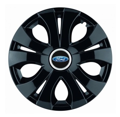 Set 4 Capace Roti Top Negru R16, Compatibil Cu Ford foto
