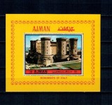 Ajman 1972 - Clădiri din Italia, arhitectura, castele, colita neuzata