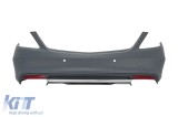 Bumper spate A Design tip S63/S65 potrivit pentru Mercedes S-Class W222 2014-2017 cu PDC cu difuzor dublu, pentru evacuare dubla -oo--oo- Performance