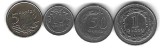 POLONIA LOT / SET : Nr 1 / 4 buc : 5+ 10 + 50 Groszy + 1 ZLOT / ZLOTY 1990