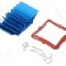 Radiator extrudat, aluminiu, 30mm x 30mm, albastru, Advanced Thermal Solutions - ATS-50300G-C1-R0
