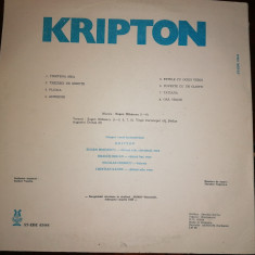 DISC/ VINIL ROCK -KRIPTON 30 MINUTE - ELECTRECORD 1984