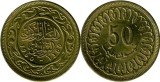 Tunisia 1960 - 50 milliemes, circulata