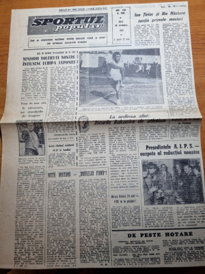 sportul popular 26 septembrie 1967-ion tiriac,ilie nastase,calarie,scrima,fotbal foto