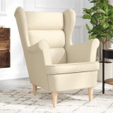 VidaXL Fotoliu, crem, 74x84x100 cm, textil