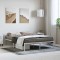 vidaXL Cadru pat metalic, alb, 135x190 cm 350912