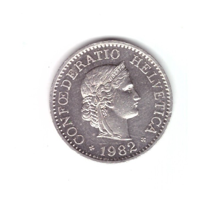 Moneda Elvetia 10 rappen 1982, stare foarte buna, curata