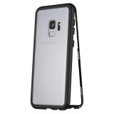 Husa Samsung Galaxy S9 Magnetic Case 360&deg; Neagra, Protectie Sticla + Aluminiu, Rezistenta la Socuri