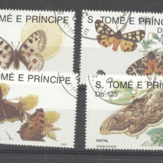 Sao Tome e Principe 1991 Butterflies, used M.265