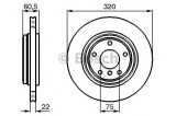 Disc frana BMW Seria 3 Cabriolet (E46) (2000 - 2007) BOSCH 0 986 478 975