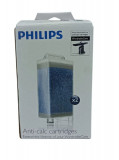 Set 2 x cartus anticalcar pentru sistem de calcat cu abur Philips WardrobeCare GC9940, CP6640/01, 423902286111