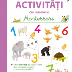 Prima mea carte de activitati cu numere de la 3 la 6 ani. Montessori. |