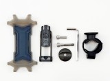 Suport Telefon Bicicleta Rotativ Universal 4.5-6.5 inch Aluminiu/Silicon Prindere Ghidon/Pipa