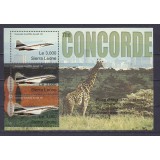 SIERRA LEONE 2004 AVIOANE AVIATIE CONCORDE GIRAFE