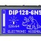 Afișaj LCD Grafic 128x64 Albastru 75x45.8mm LED