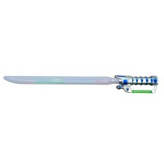 Sabie de jucarie IdeallStore&reg;, Future Warrior, plastic, LED, sunete, 63.5 cm, argintiu