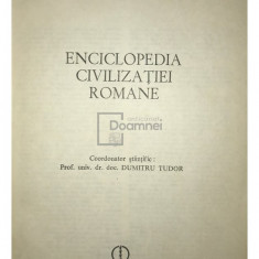 Dumitru Tudor (coord.) - Enciclopedia civilizației române (editia 1982)