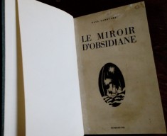 PAUL LAHOVARY-LE MIROIR D&amp;#039;OBSIDIANE/POEMES1938(27 VIGNETTES DE EUGEN DRAGUTESCU) foto