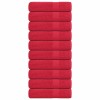 Prosoape de baie 10 buc Rosu 100x150 cm 360 g/m&sup2; 100% bumbac