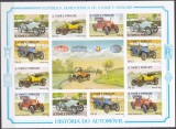 DB1 Sao Tome Istoria Auto Clasice Mercedes Bugatti 2 x MS NDT MNH 2 poze, Nestampilat