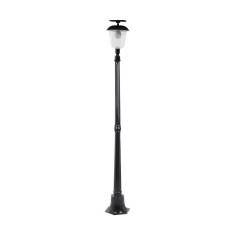 Lampa solara de tip stalp pentru gradina, eMazing, inaltime 1680 mm, Alb Cald foto