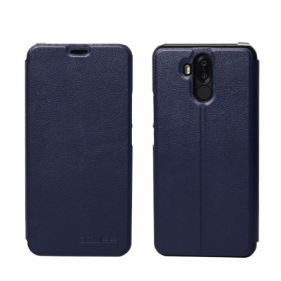 Husa Piele OEM Horizontal Flip pentru Oukitel K6, Bleumarin foto