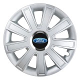 Set 4 Capace Roti, potrivite jantelor de R15, pentru Ford, model flash cromat