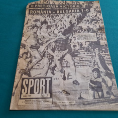 REVISTA SPORT NR. 5 1989 / FOTBAL ROMÂNIA BULGARIA