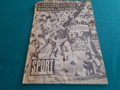 REVISTA SPORT NR. 5 1989 / FOTBAL ROM&amp;Acirc;NIA BULGARIA foto