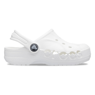 Saboți Crocs Baya Kids Clog Alb - White foto