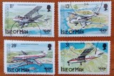 Teritorii Britanice-Insula MAN--''Istoria aviatiei'' :serie-stamp.-Vezi-Scan