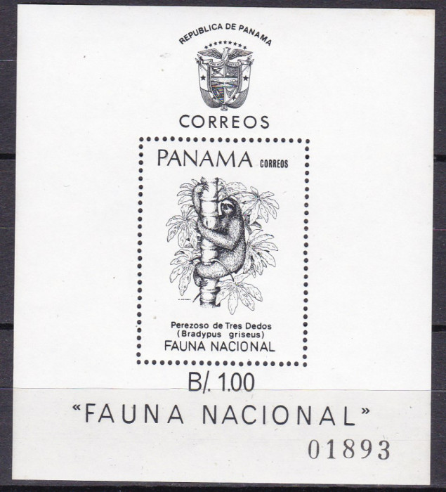 Panama 1984 fauna maimute MI bl.121 MNH