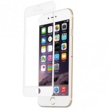 Folie Sticla Full Screen Contur Alb EuroCELL pentru iPhone 6 / 6S, 0.33mm, Rezistenta Zgarieturi, Transparenta