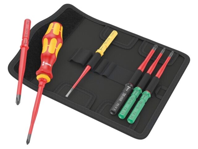 Kit şurubelniţe izolate slim 1kVAC WERA Kraftform Kompakt VDE