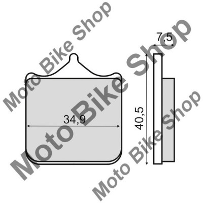 MBS Placute frana BMW G450 SMR fata, Cod Produs: 225102860RM foto