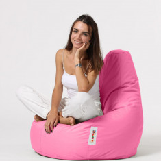 Fotoliu puf, Bean Bag, Ferndale Drop L, 80 x 80 cm, poliester impermeabil, roz