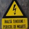 HST Tabla emailata Romania comunista decor industriala protec?ia muncii