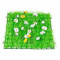 Placa iarba sintetica pentru gradina, 25x25cm, cu flori