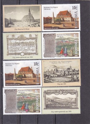 ROMANIA 2024-CLUJ-NAPOCA, 1900 ANI DE ATESTARE DOCUMENTARA, VINIETA STANGA + DREAPTA, MNH-LP 2473 foto