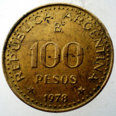 7.263 ARGENTINA GENERAL JOSE DE SAN MARTIN 100 PESOS 1978 EROARE