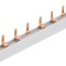 Pieptene busbar tip pin 3 poli 12pini(4x3 module) 63A 210mm 10mm &sup2; pentru conexiuni in sigurante