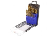 Set burghie metal HSS 19 bucăți cutie metalică