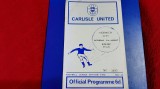 Program Carliste United - Norwich City