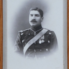 Fotografie de cabinet de secol 19 ; General Goe Odobescu