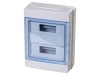 Carcasa modulara PAWBOL IP65, 24 module, Capac Transparent, Gri Deschis, 300x400x140mm