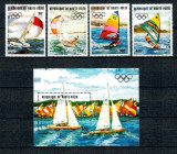Haute Volta 1983 - Jocurile Olimpice, serie+colita neuzata