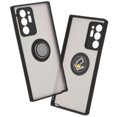 Husa Samsung Galaxy Note 20 Ultra Techsuit Glinth Cu Inel Suport Stand Magnetic - Negru foto