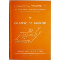 Matematica in gimnaziu si liceu, vol. III. 10 Culegere de probleme