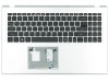 Carcasa cu tastatura Laptop, Acer, Swift S50-53, 6B.A6MN2.001, argintie, layout US