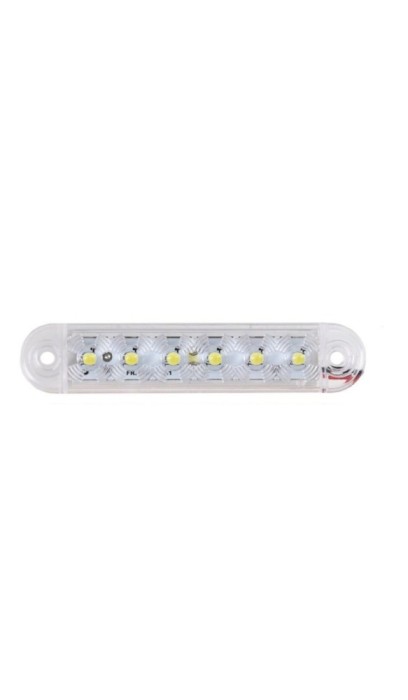 Lampa Laterala cu Led, lumina Alba, Gabarit, 12V -24V, 6 SMD, Resistenta La Apa